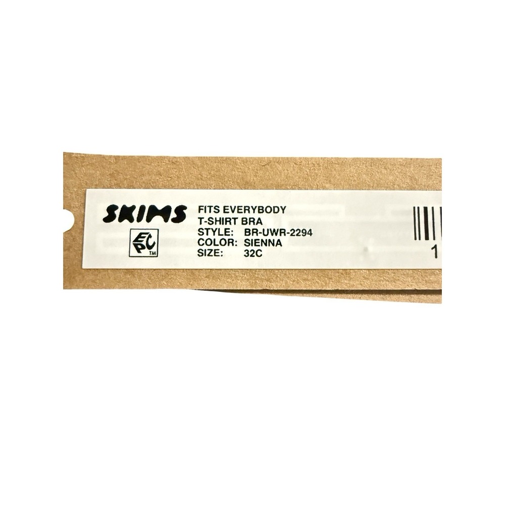 Skims Fits Everybody Tshirt‎ Bra - Sienna - 32C - NWT - Picture 5 of 5